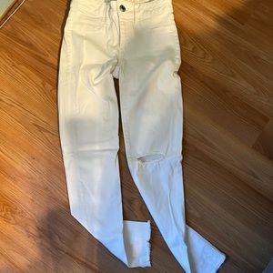 American eagle white jeggings